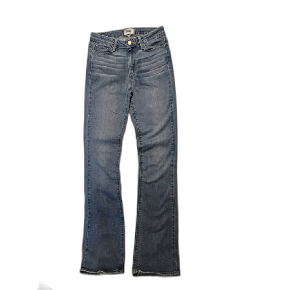 Paige Manhattan Bootcut Jeans 27x33 Medium Wash Blue Stretch Denim‎ Slim Flare